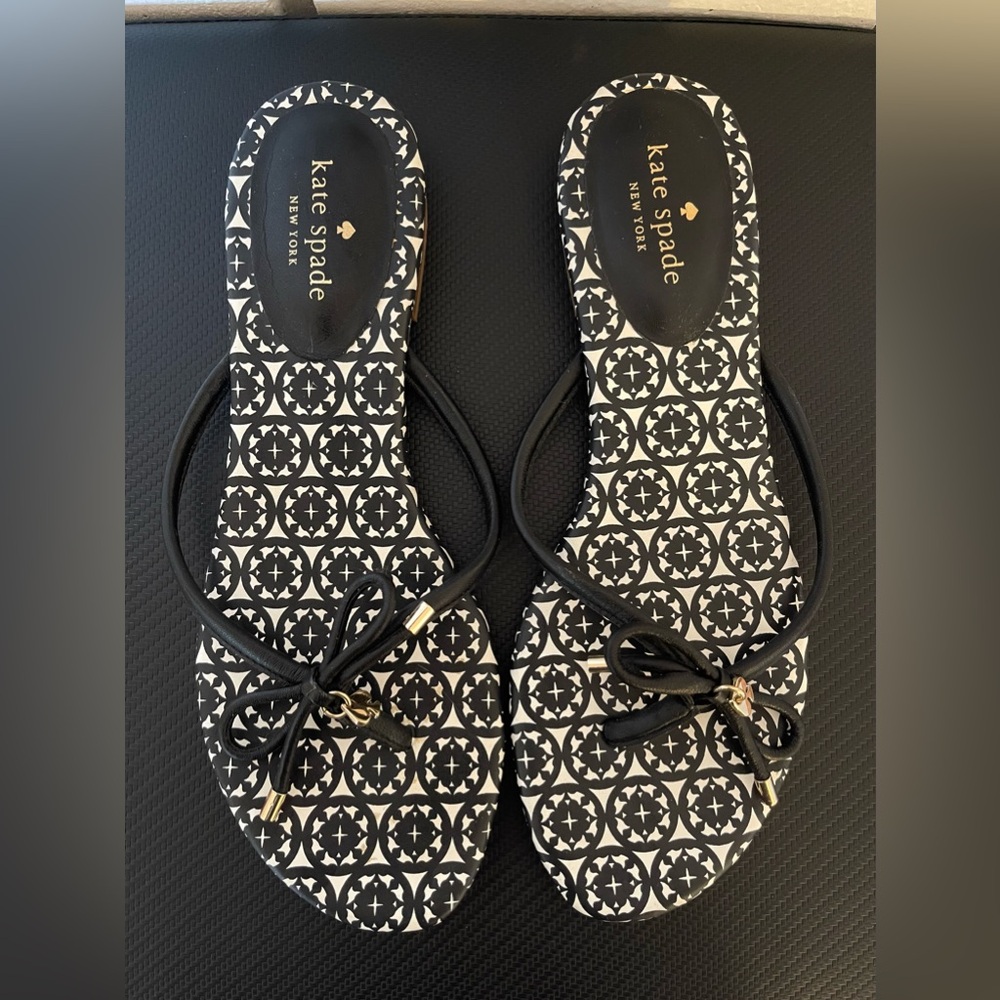 Kate Spade Black and White Sandals